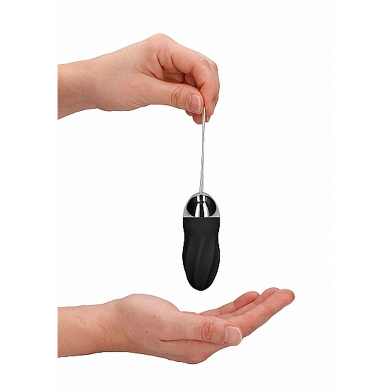 George - Rechargeable Remote Control Vibrating Egg - Black